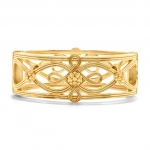 Monique Hinged Bangle - Gold 